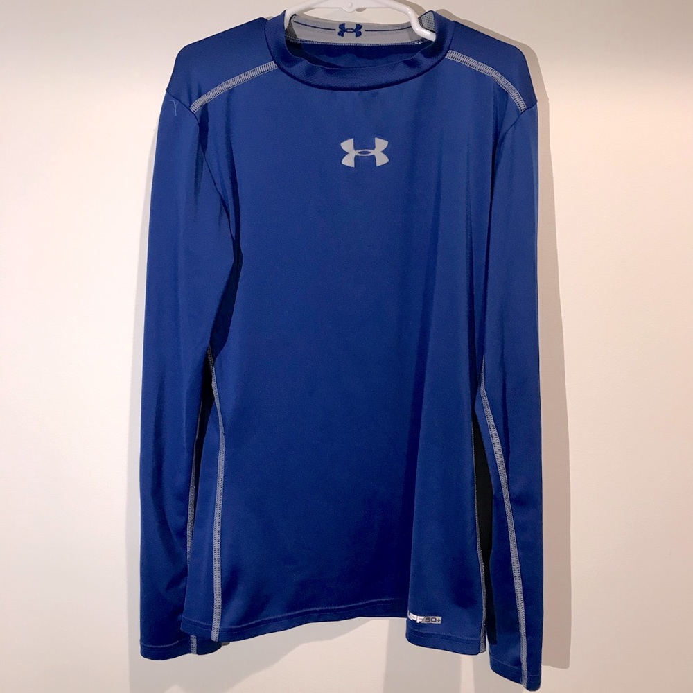Under Armour Boys Blue Heatgear athletic shirt
